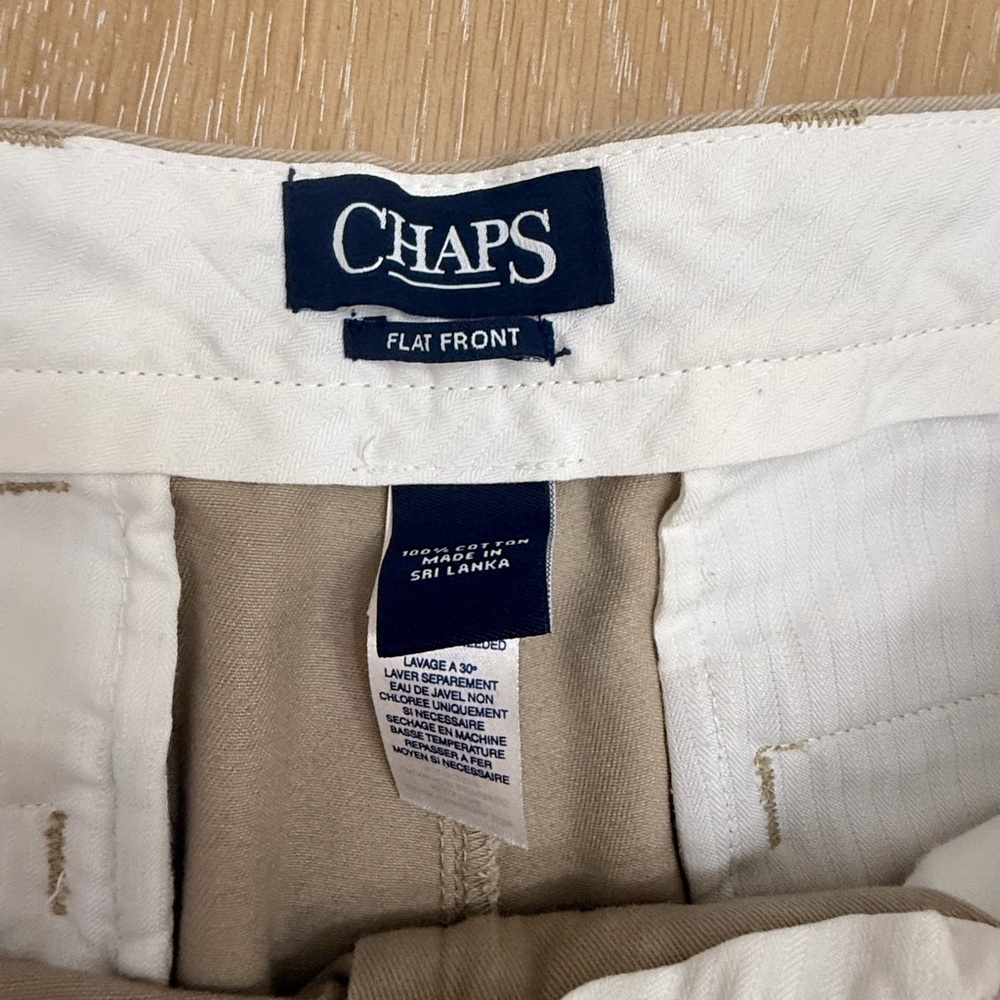 Chaps Men's Khaki Chinos - Picture 3 of 7
